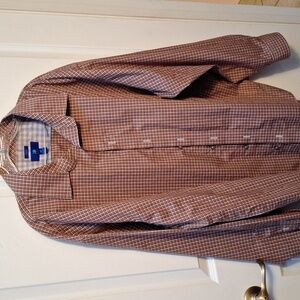 F mens Egara long sleeve button down shirt size 3X.  EUC